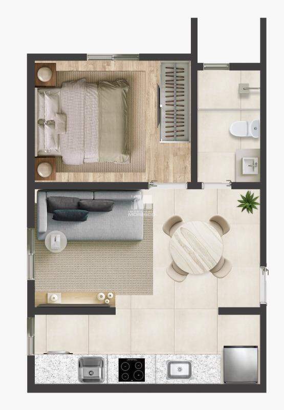 Flat à venda no bairro Centro I: 