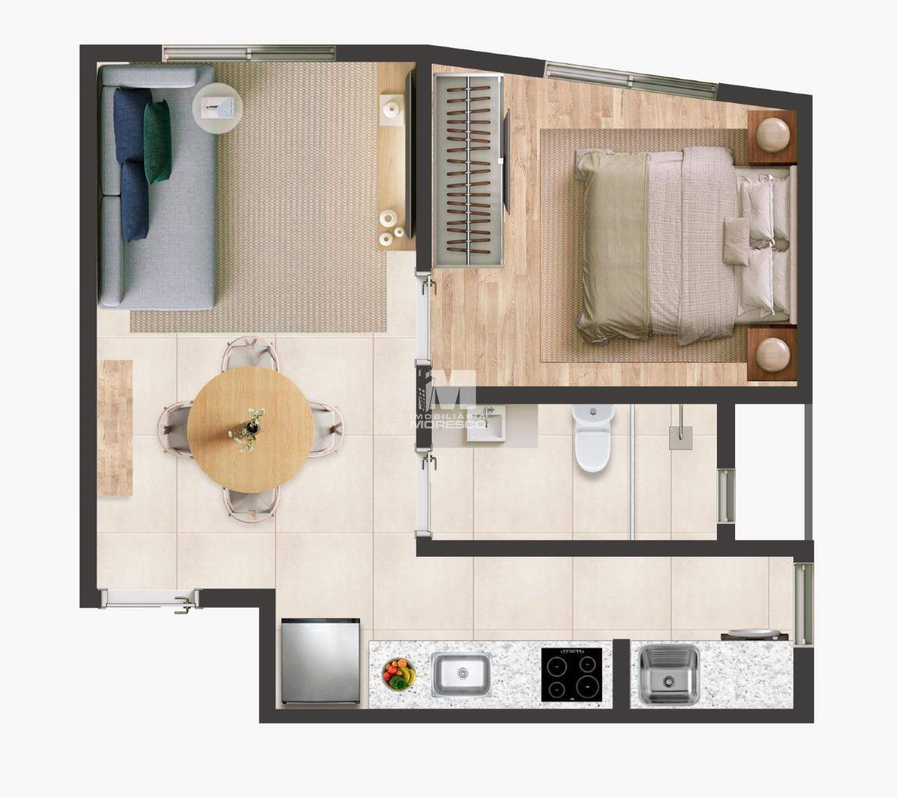 Flat à venda no bairro Centro I: 
