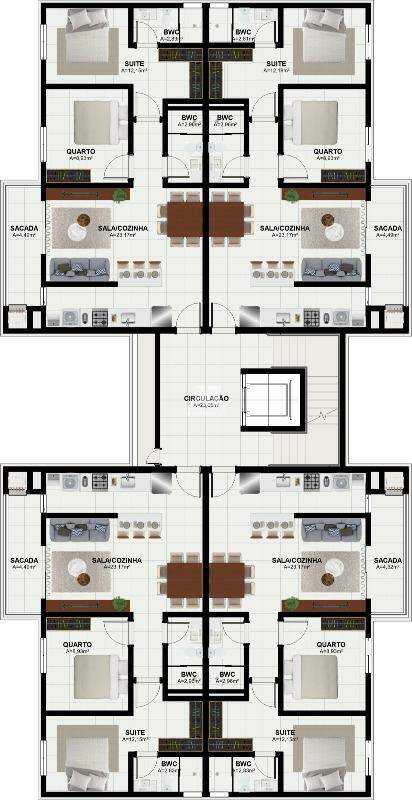 Apartamento à venda no bairro Souza Cruz: 