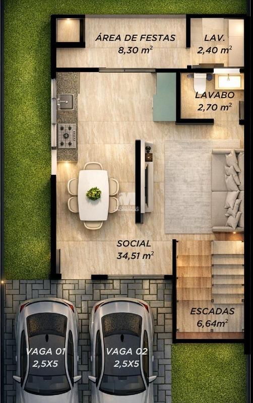 Casa à venda no bairro Guabiruba Sul: 