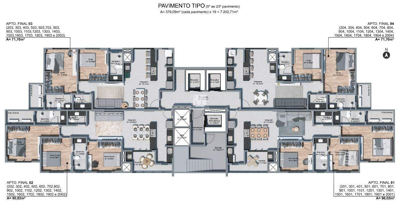 Apartamento à venda no bairro Centro I: