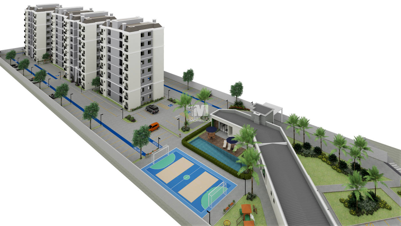 Apartamento de 2 quartos, 44m² no bairro São Pedro, em Brusque | Eu Corretor