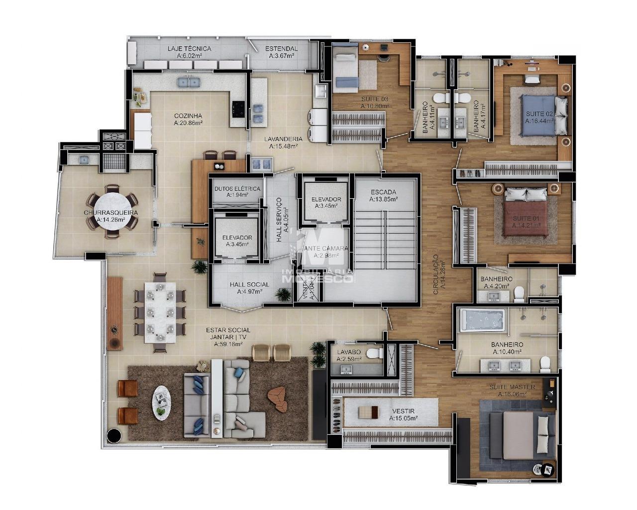 Apartamento à venda no bairro Centro: 