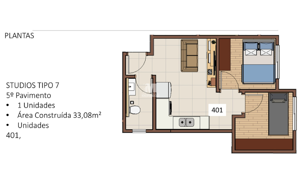 Apartamento de 2 quartos, 60m² no bairro Guarani, em Brusque | Eu Corretor