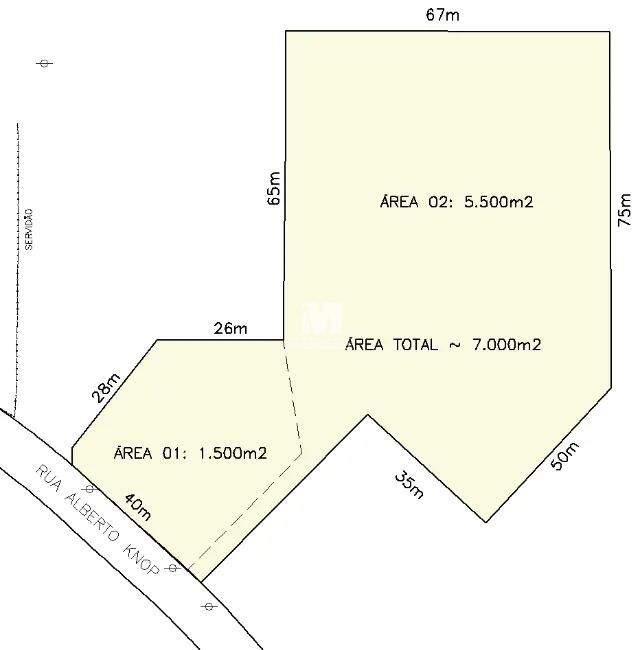 Lote/Terreno de 7000m² no bairro Jardim Maluche, em Brusque | Eu Corretor