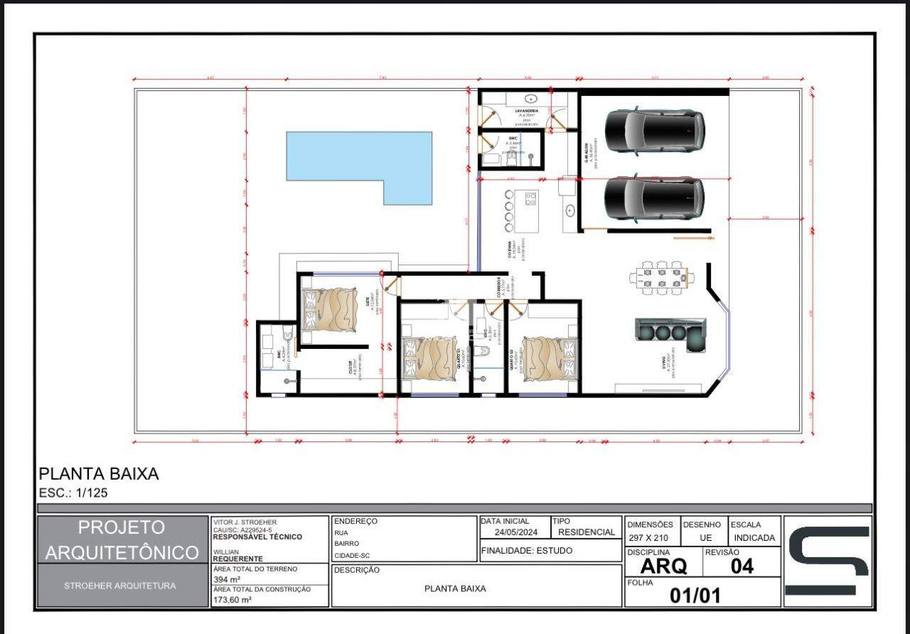 Casa de 3 quartos, 180m² no bairro Centro, em Guabiruba | Eu Corretor