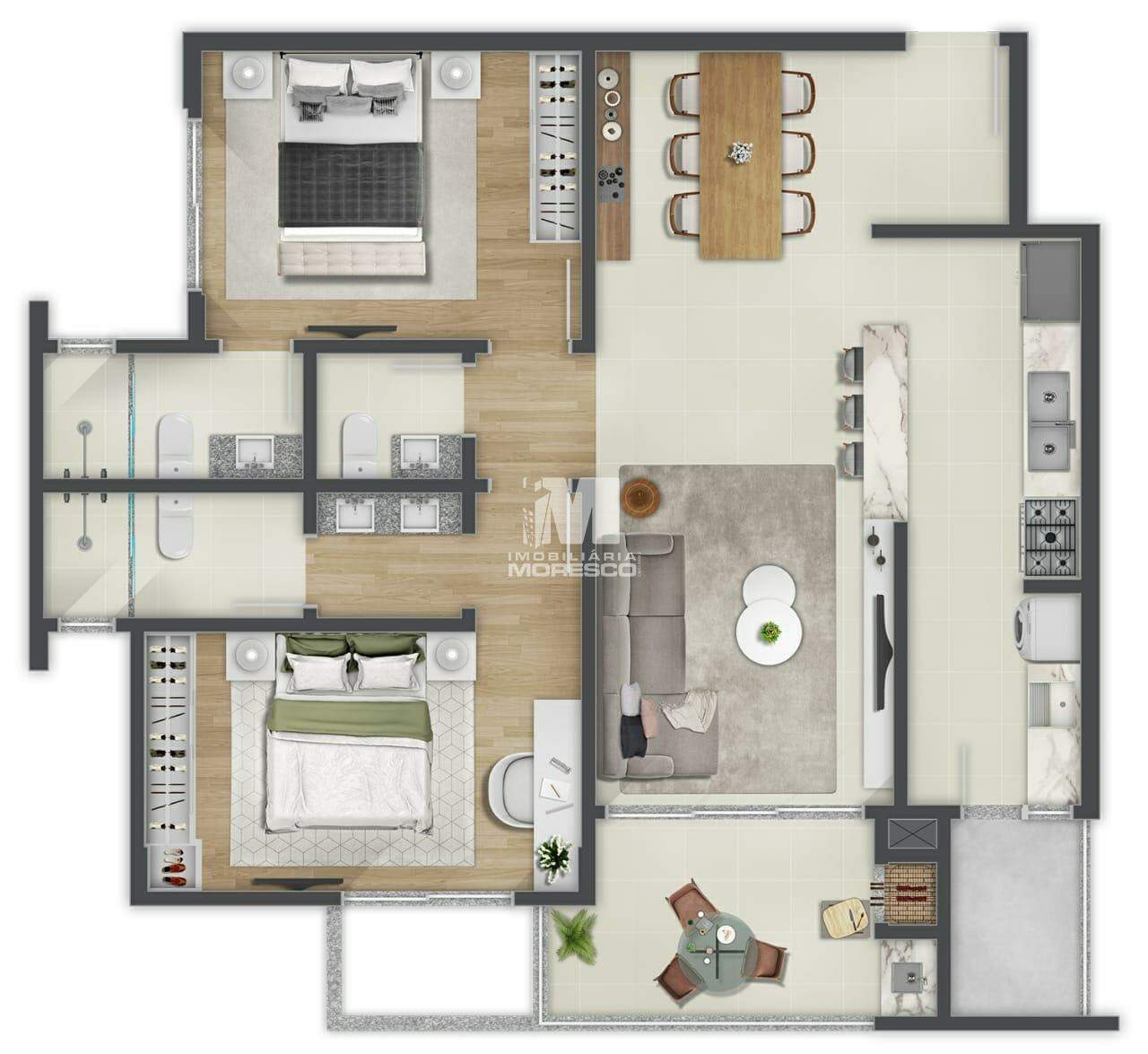 Apartamento à venda no bairro Centro: 