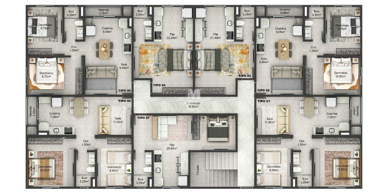 Apartamento à venda no bairro Nova Brasília: 