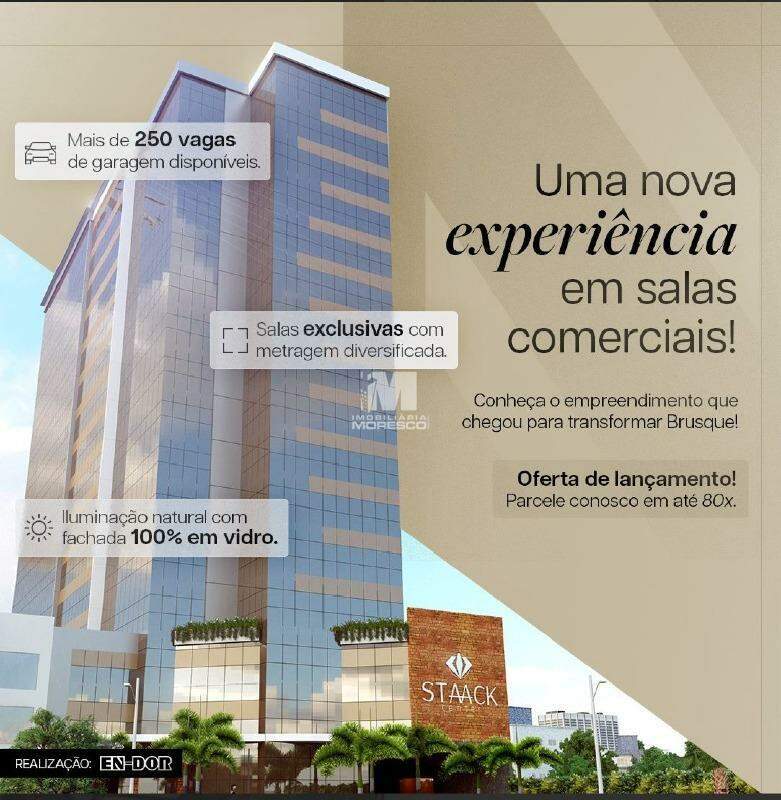 Sala Comercial de 27m² no bairro Centro I, em Brusque | Eu Corretor