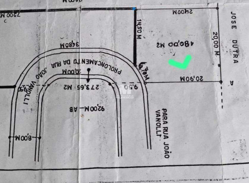 Lote/Terreno de 480m² no bairro Azambuja, em Brusque | Eu Corretor