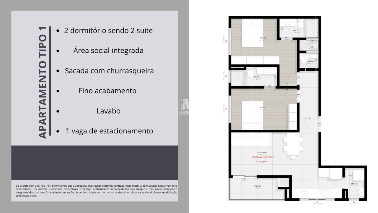 Apartamento à venda no bairro Souza Cruz: 