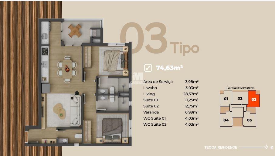Apartamento à venda no bairro Santa Rita: 