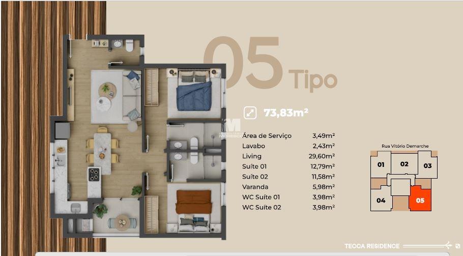 Apartamento à venda no bairro Santa Rita: 