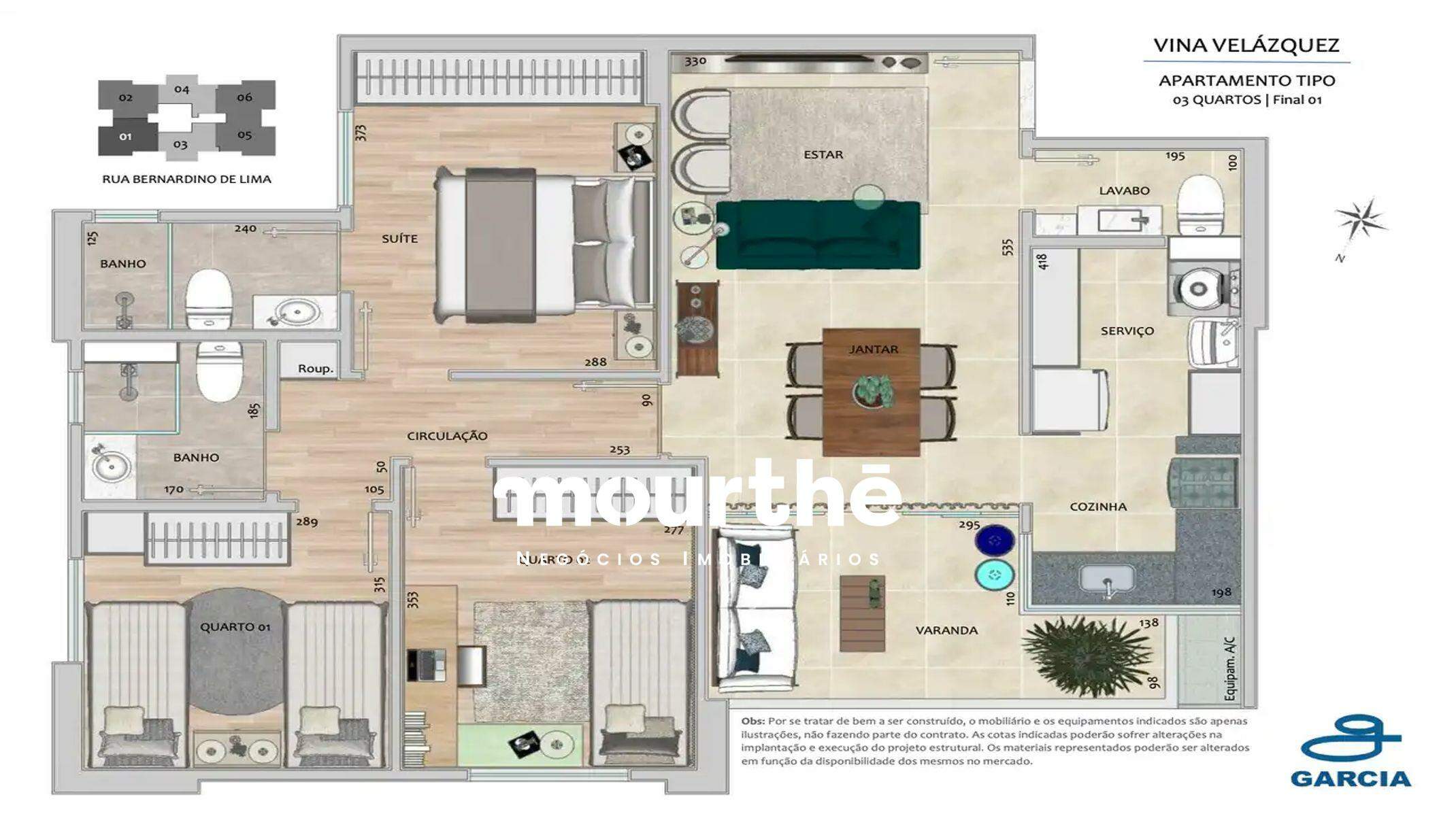 Apartamento à venda no Gutierrez: Planta Tipo 03 Quartos