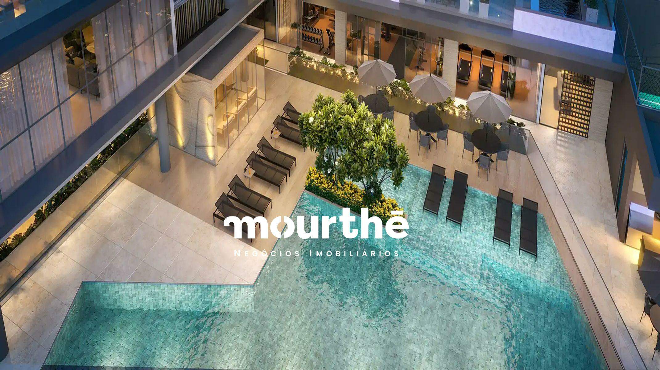 Apartamento à venda no Vila da Serra: Piscina com deck e prainha