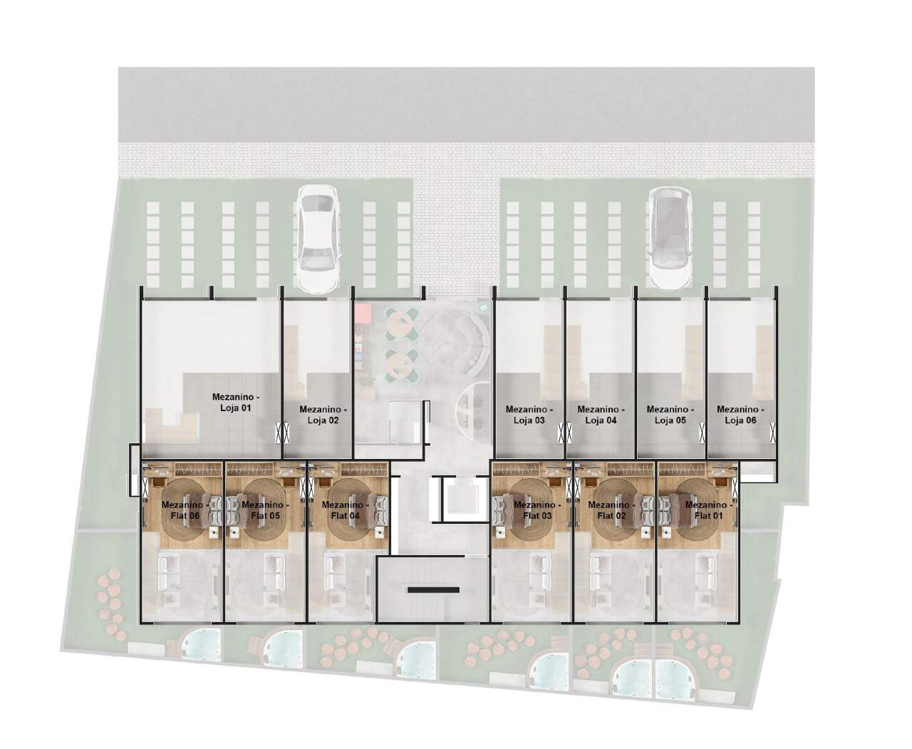 Flat à venda no centro: 