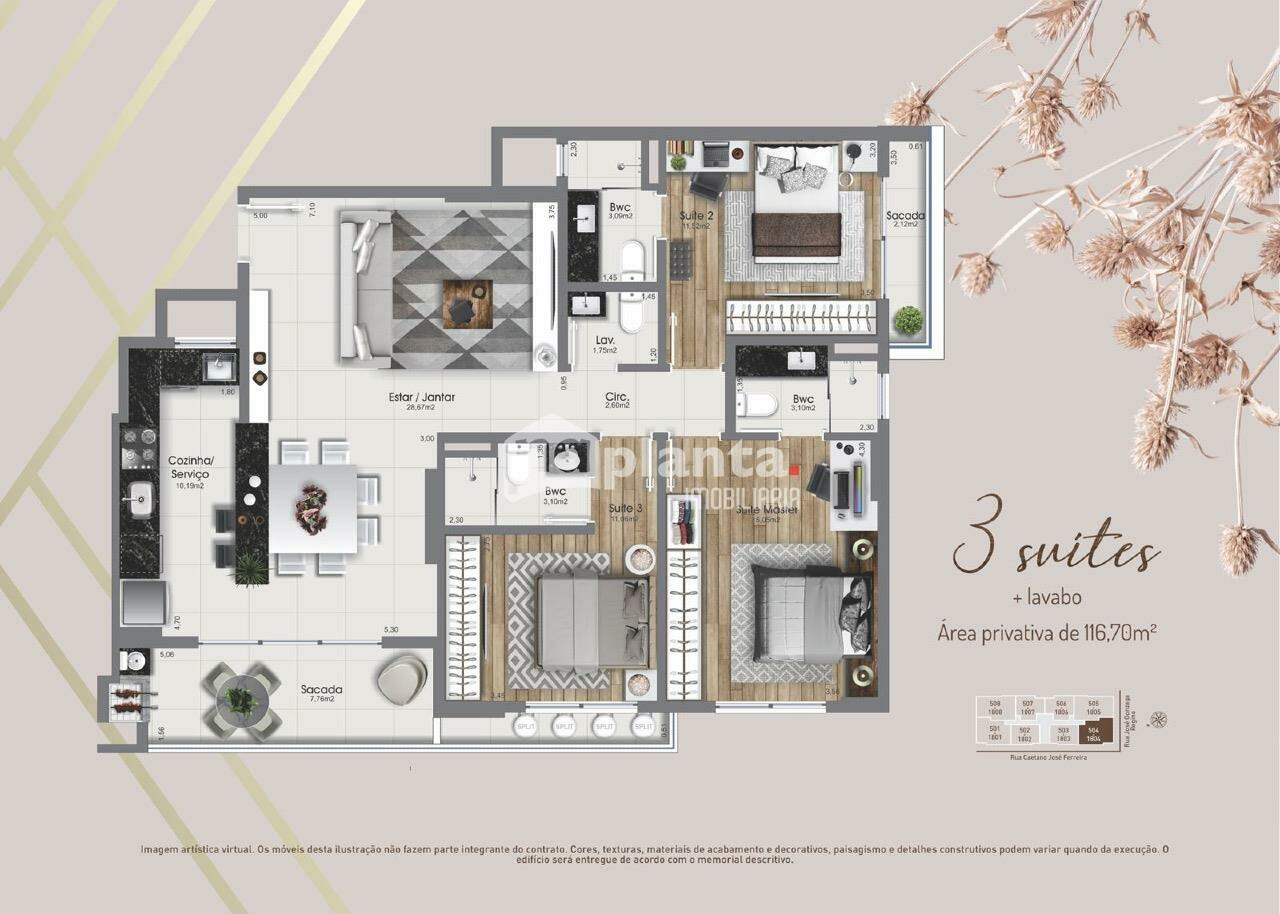 Apartamento à venda com 3 quartos, 113m² - Foto 20