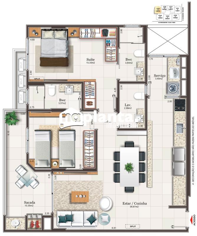 Apartamento, 2 quartos, 97 m² - Foto 30