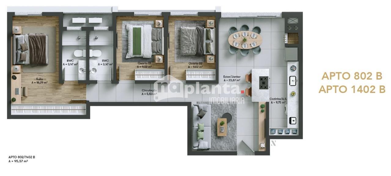 Apartamento, 3 quartos, 96 m² - Foto 10