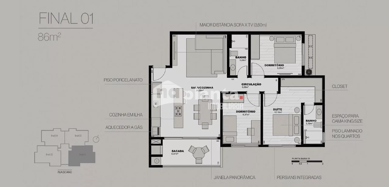 Apartamento, 3 quartos, 86 m² - Foto 7