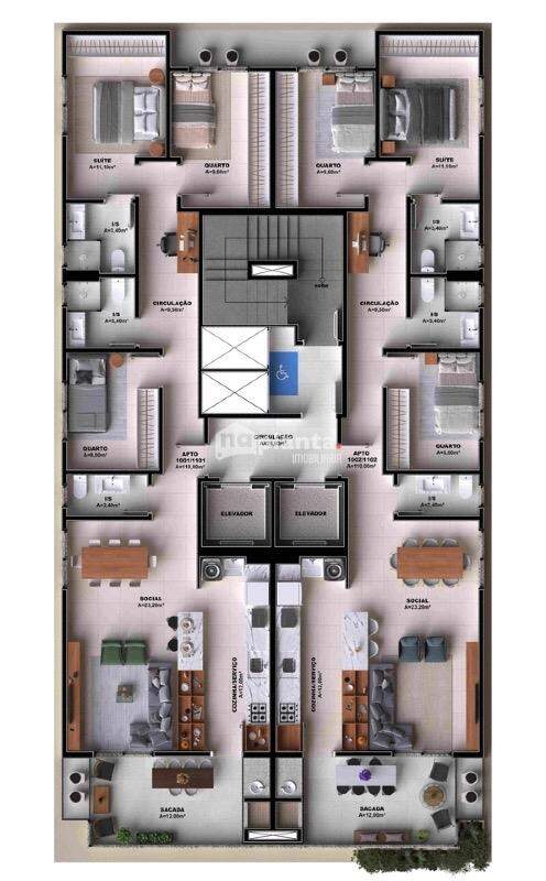 Apartamento, 3 quartos, 93 m² - Foto 9