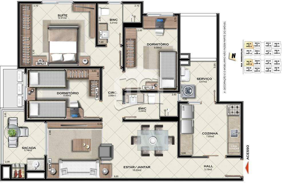 Apartamento, 3 quartos, 94 m² - Foto 29