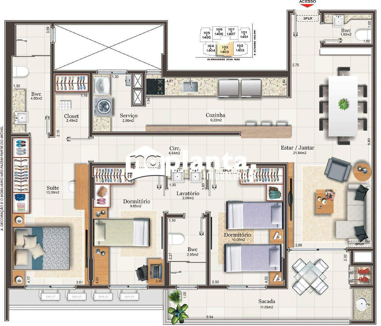 Apartamento à venda com 3 quartos, 110m² - Foto 30