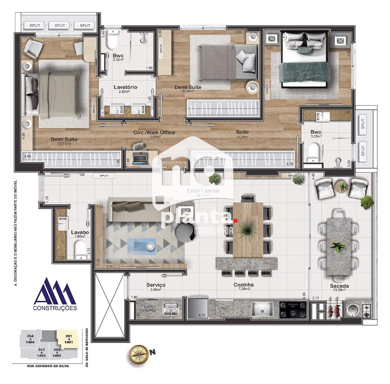 Apartamento à venda com 2 quartos, 158m² - Foto 20