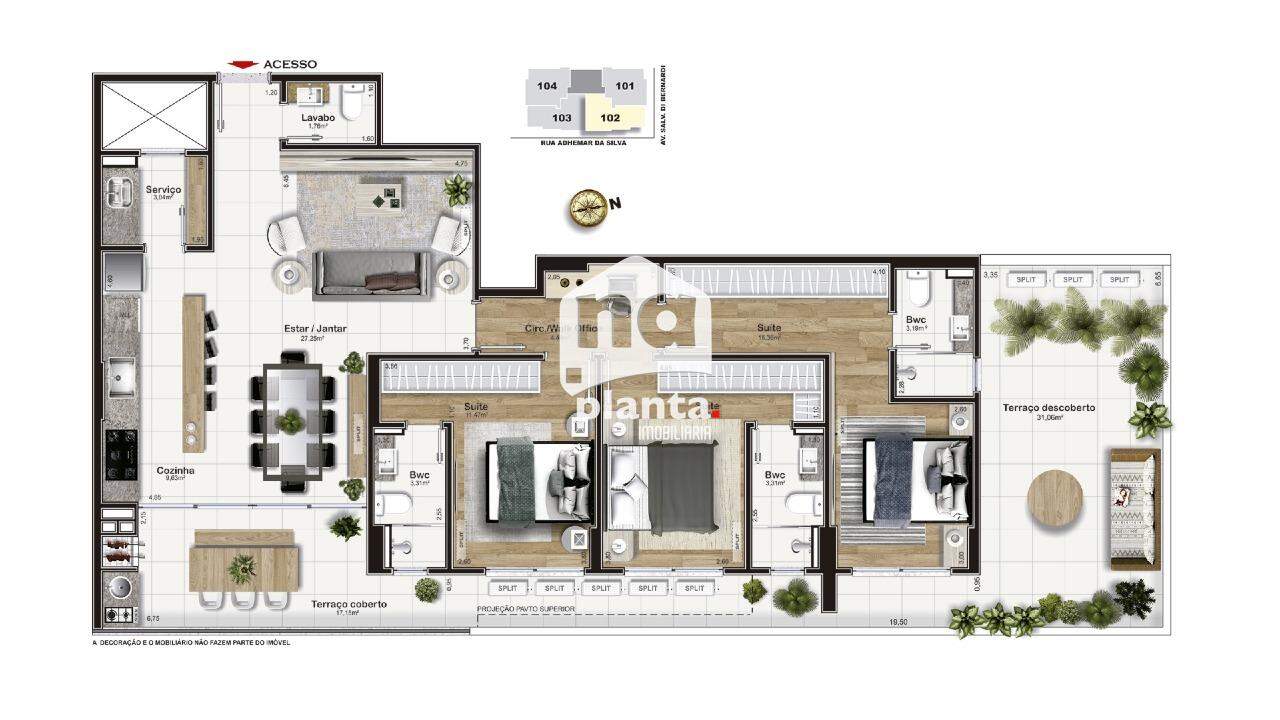 Apartamento à venda com 2 quartos, 158m² - Foto 19