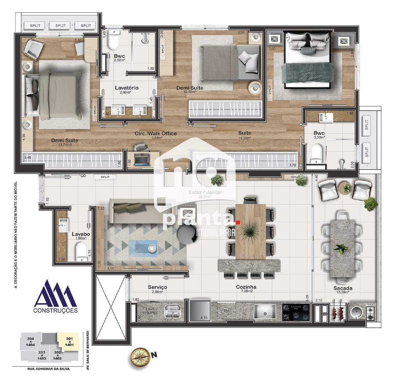 Apartamento à venda com 3 quartos, 133m² - Foto 20