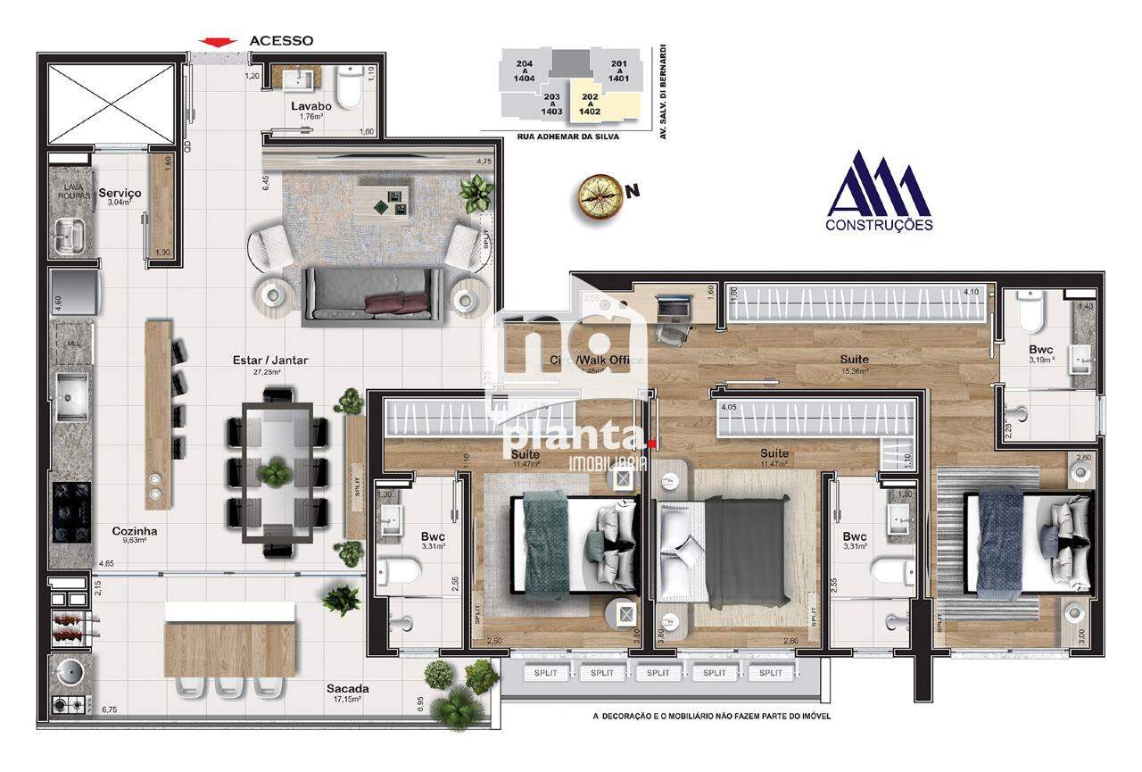 Apartamento à venda com 3 quartos, 133m² - Foto 18