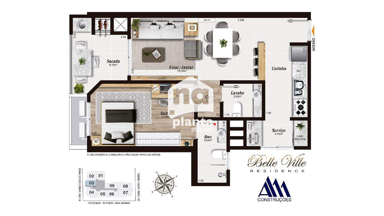 Apartamento à venda com 1 quarto, 66m² - Foto 20