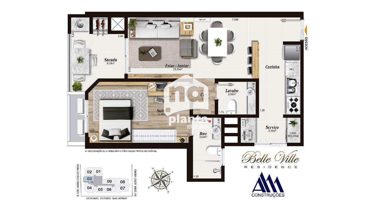 Apartamento à venda com 2 quartos, 162m² - Foto 20