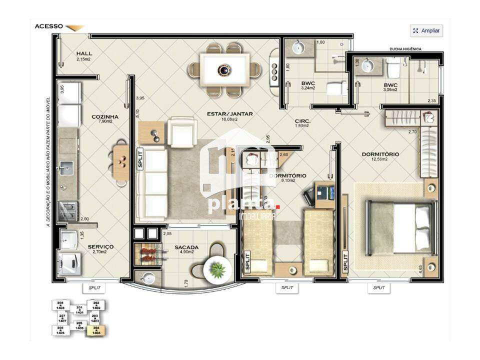 Apartamento à venda com 2 quartos, 73m² - Foto 18