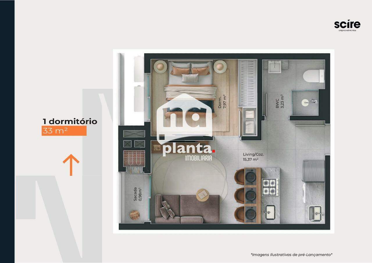 Apartamento à venda com 1 quarto, 34m² - Foto 18