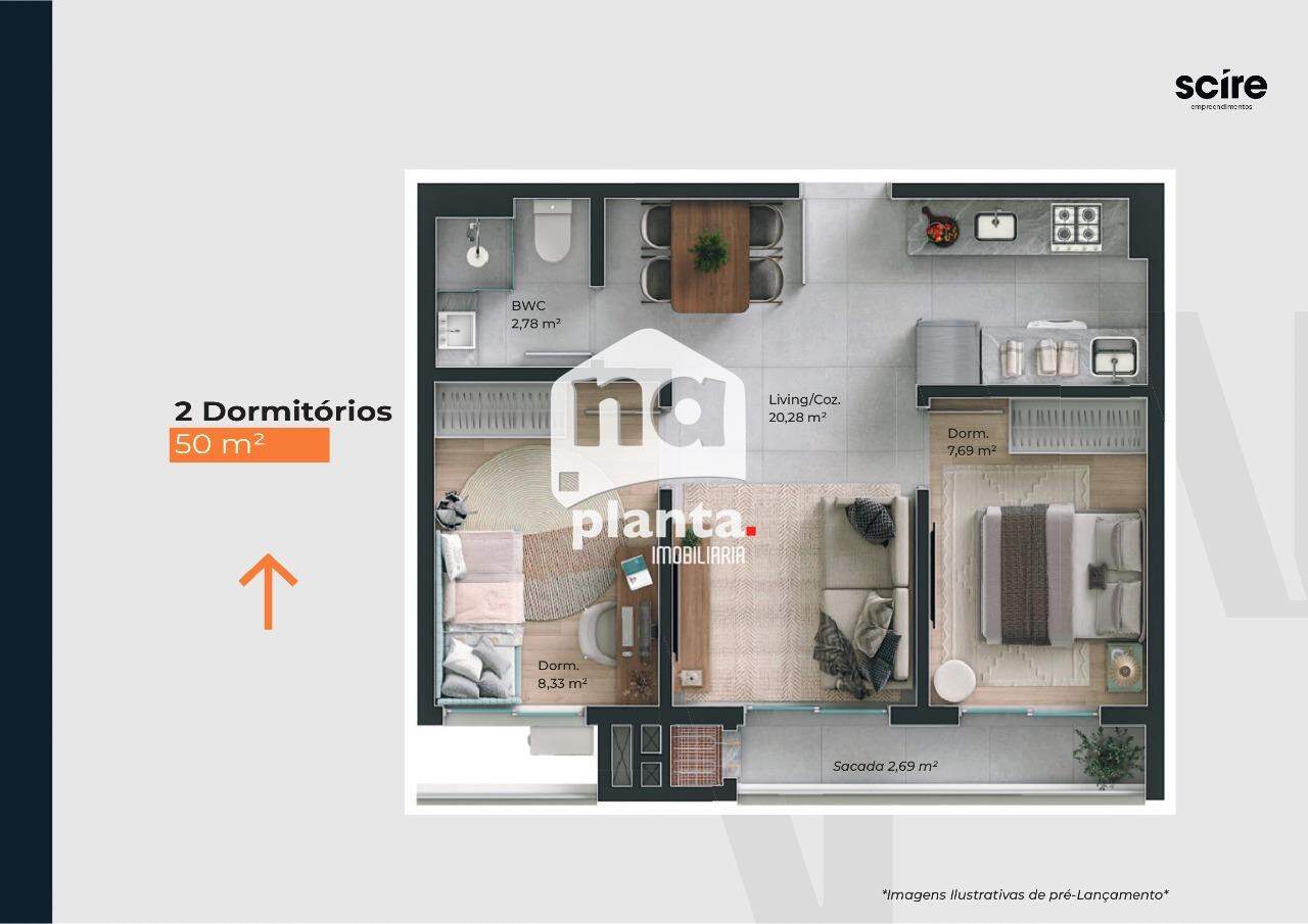 Apartamento à venda com 2 quartos, 53m² - Foto 18