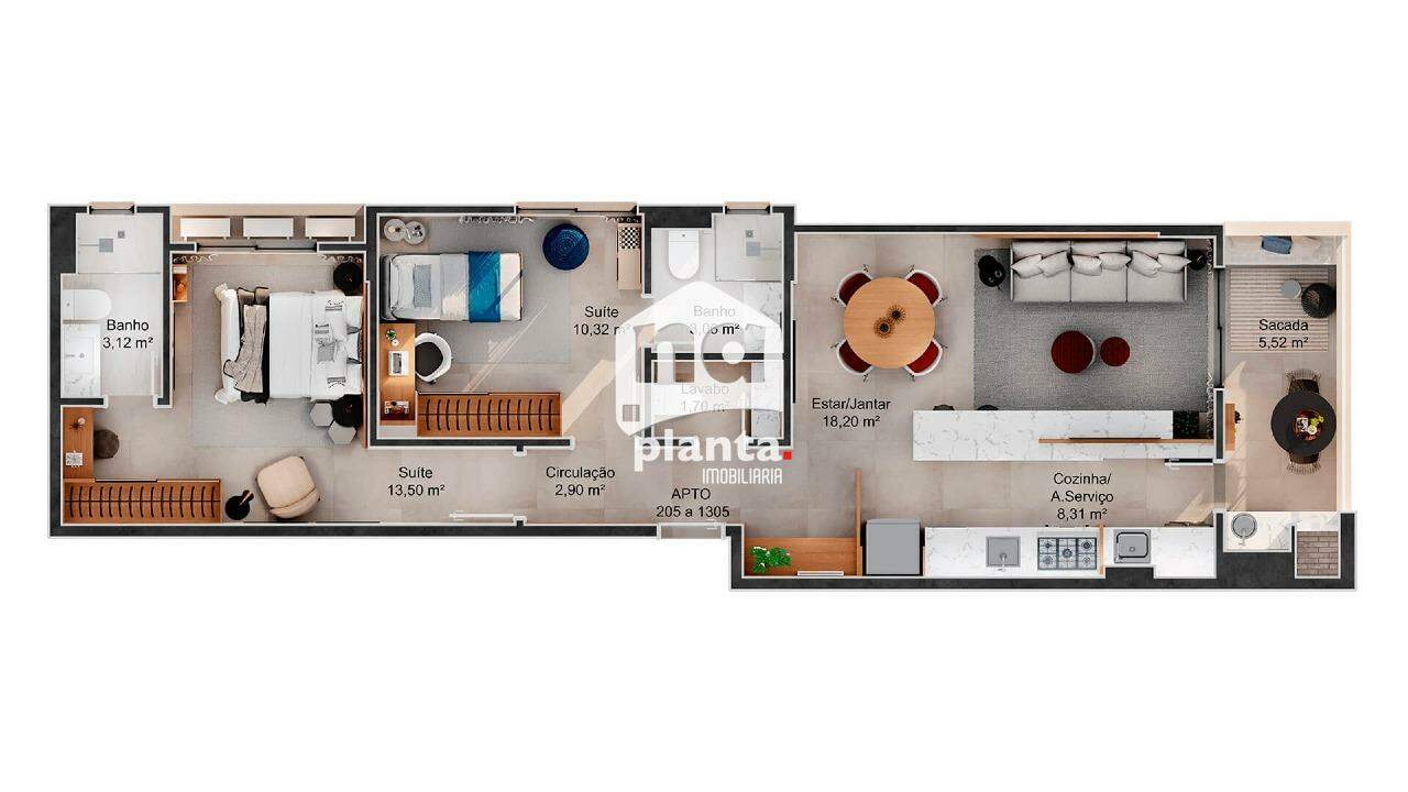 Apartamento à venda com 2 quartos, 77m² - Foto 14