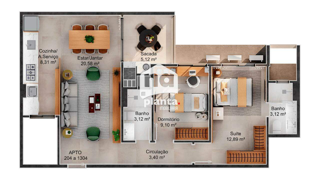 Apartamento à venda com 2 quartos, 77m² - Foto 11