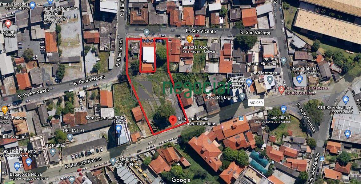 Terreno / Área no bairro Centro Betim: 