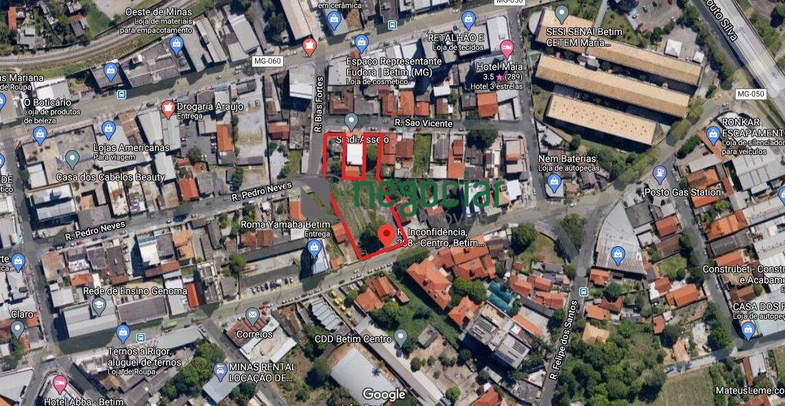 Terreno / Área no bairro Centro Betim: 