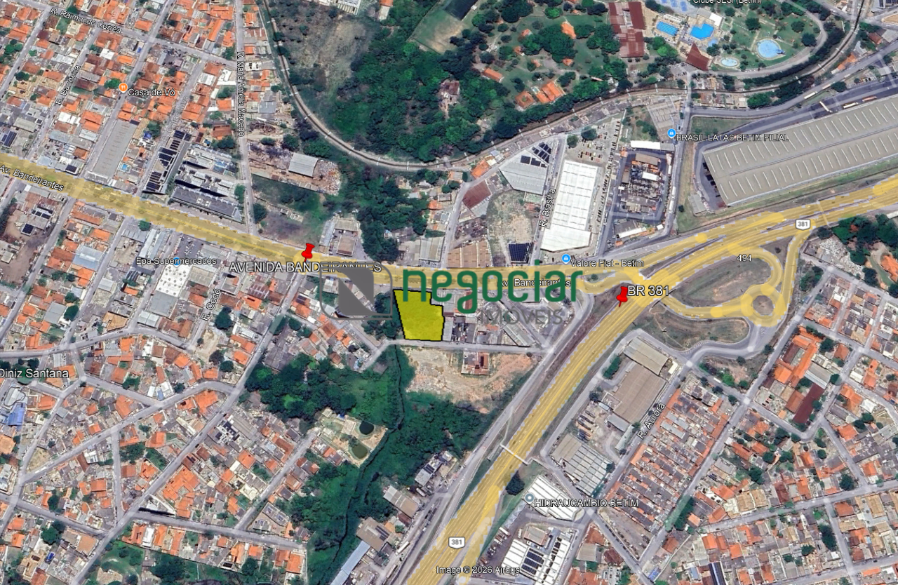 Terreno / Área no bairro Chácara Betim: 