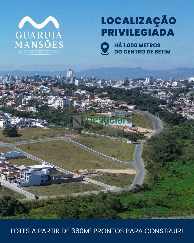 Lote no bairro Guarujá Mansões Betim: 