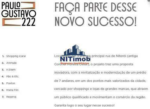 Andar Corporativo para aluguel, 1 quarto, Icaraí - Niterói/RJ