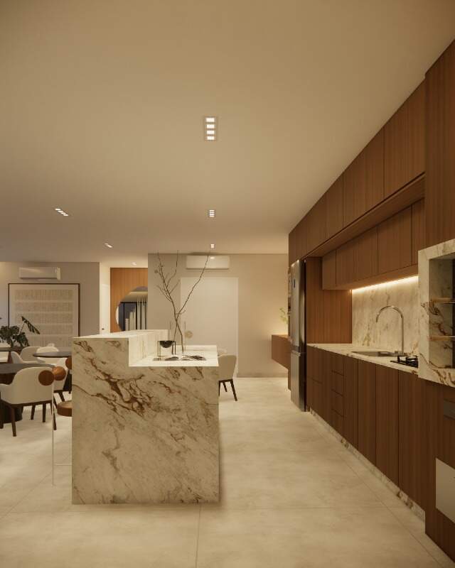 Apartamento à venda no NOVO GUARUJA: Cozinha salão de festas