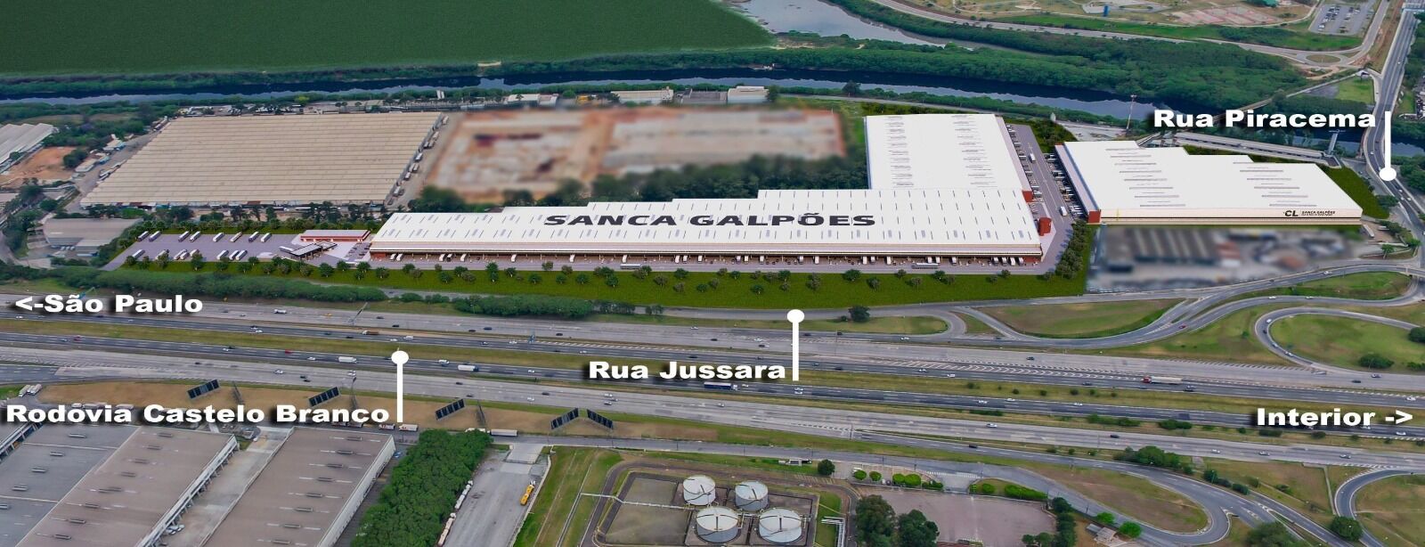 Pavilhão/Galpão para aluguel no Jardim Santa Cecília: 