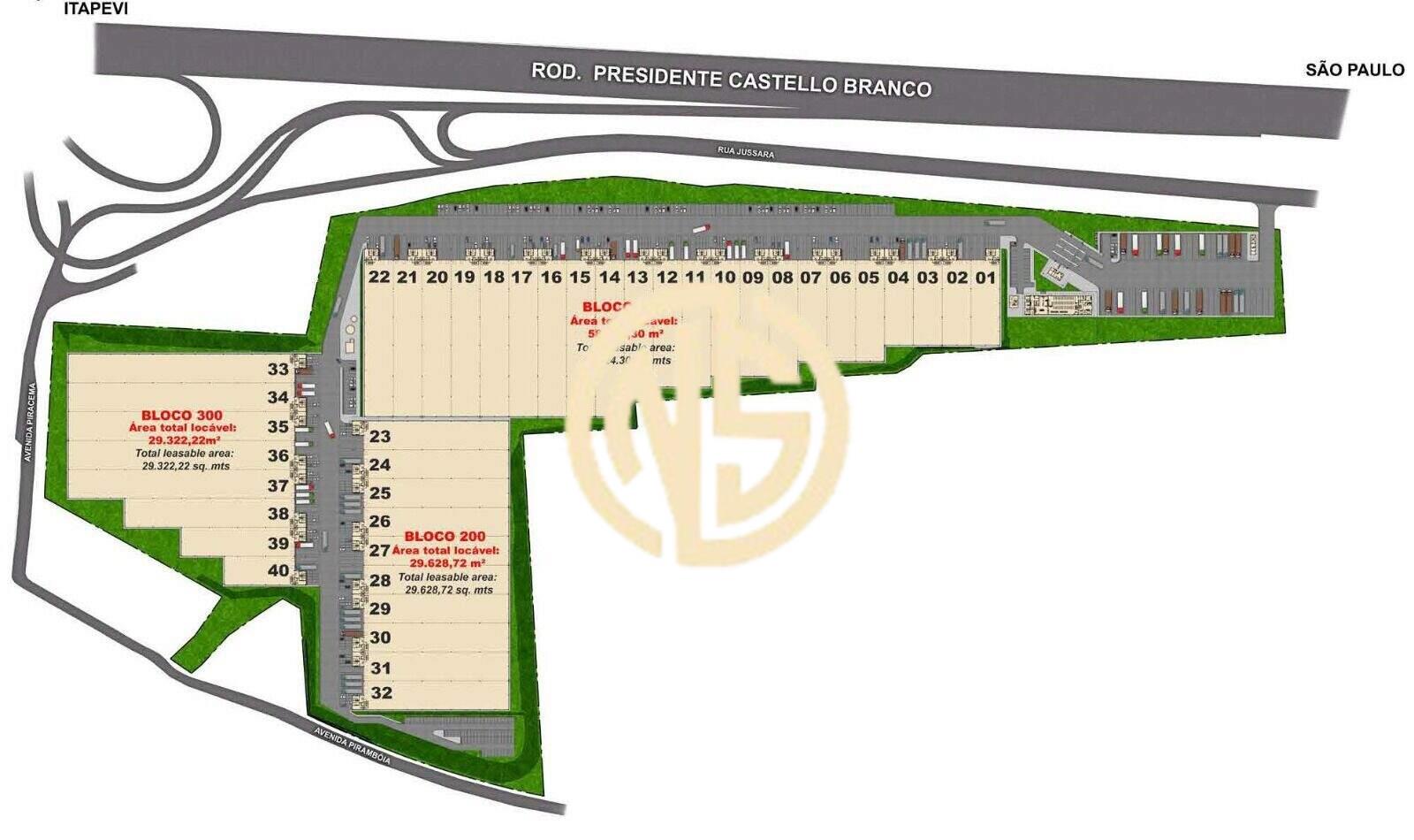 Pavilhão/Galpão para aluguel no Jardim Santa Cecília: 