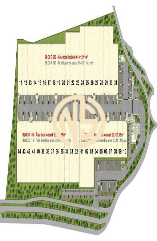 Pavilhão/Galpão para aluguel no Jardim Santa Vicência: 