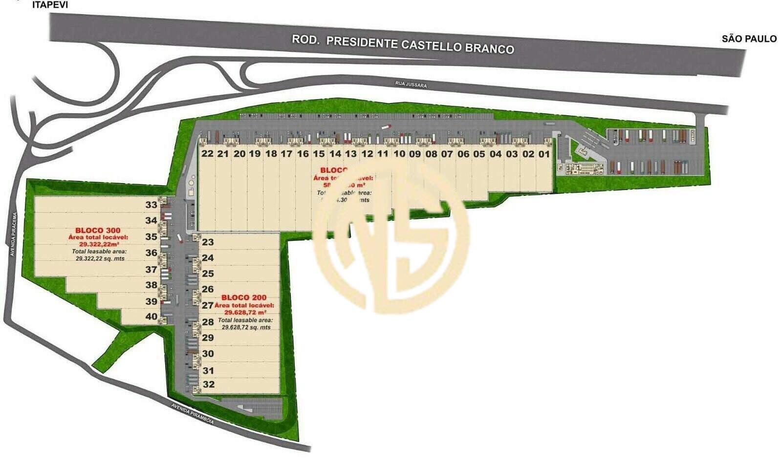 Pavilhão/Galpão para aluguel no Jardim Santa Cecília: 