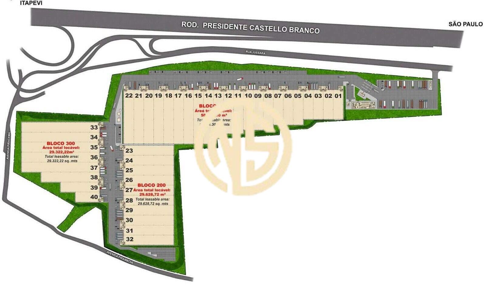 Pavilhão/Galpão para aluguel no Jardim Santa Cecília: 