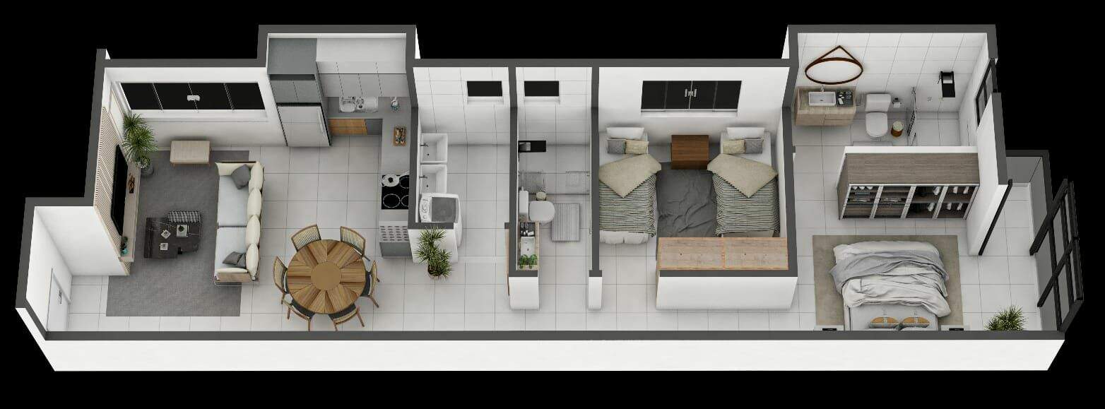 Apartamento à venda no Belvedere: 